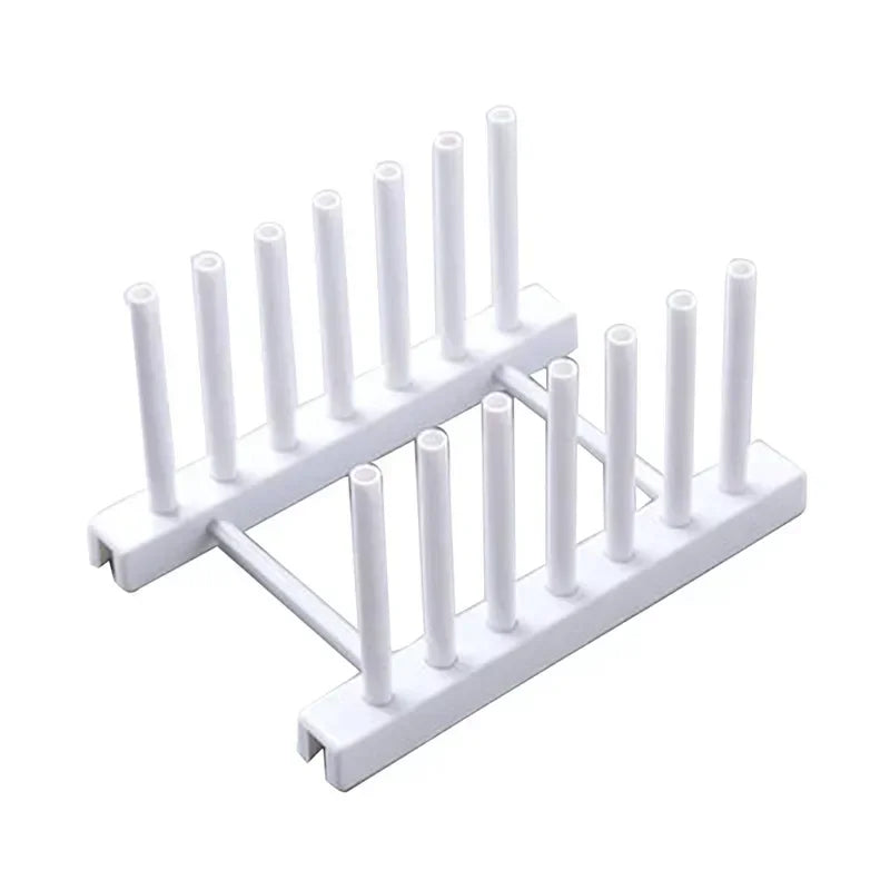 Wooden Dish Drainer & Drying Rack – Kitchen Plate Stand, Pot Lid Holder & Cup Display Shelf