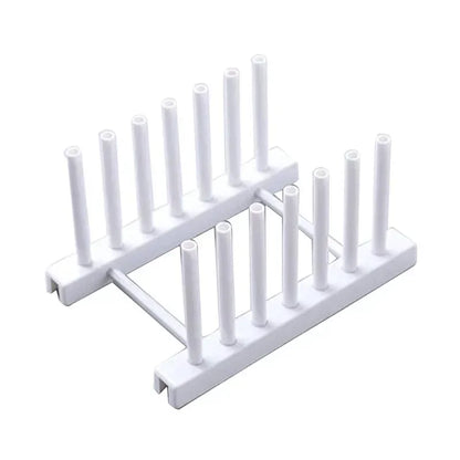 Wooden Dish Drainer & Drying Rack – Kitchen Plate Stand, Pot Lid Holder & Cup Display Shelf