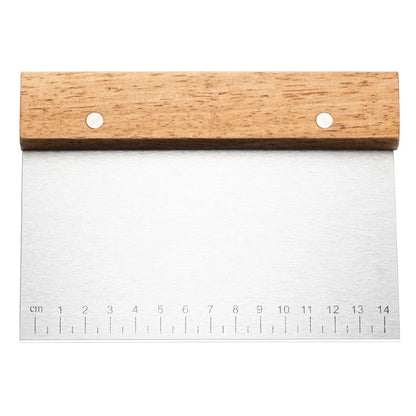 Stainless Steel Pastry Cutter & Dough Scraper with Scale – Noodle Knife & Cake Scraper Baking Tool (1/3 Pcs)