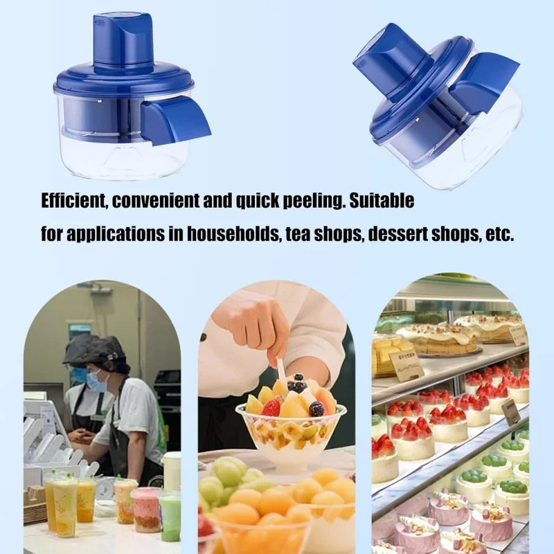 Upgrade 2-in-1 Electric Garlic & Fruit Peeler - Effortless Peeling in 20 Seconds,Easy to Clean, Remover Tool for Kitchen