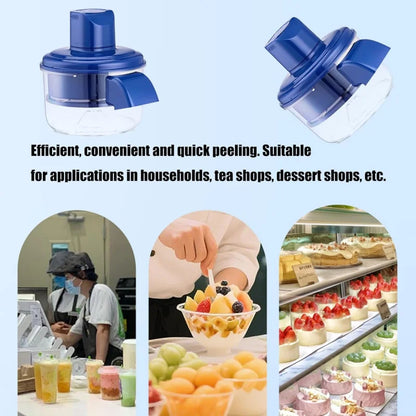 Upgrade 2-in-1 Electric Garlic & Fruit Peeler - Effortless Peeling in 20 Seconds,Easy to Clean, Remover Tool for Kitchen