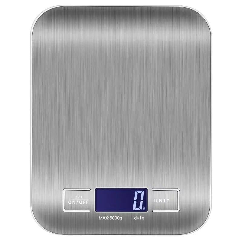 5kg/1g Multifunction Electric Digital Kitchen Food Scale LCD Display, High Precise Waterproff Measuring Scale Stainless Steel