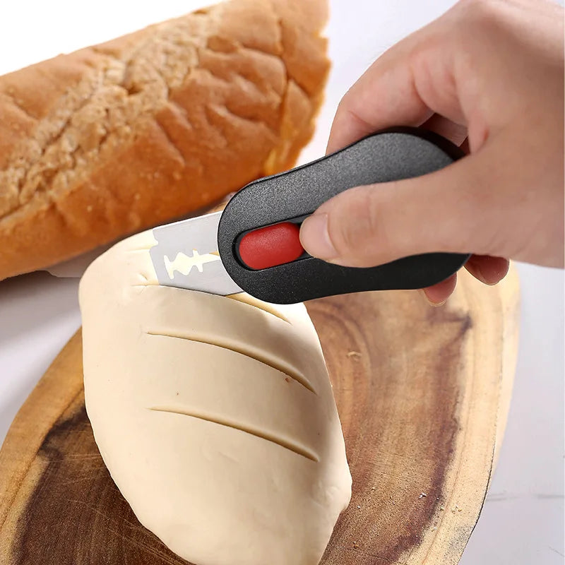 Kitchen bread cutter, engraving knife, stainless steel kitchen baking accessories, printed bread slices, baking pastry tools