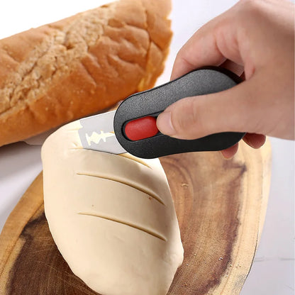 Kitchen bread cutter, engraving knife, stainless steel kitchen baking accessories, printed bread slices, baking pastry tools