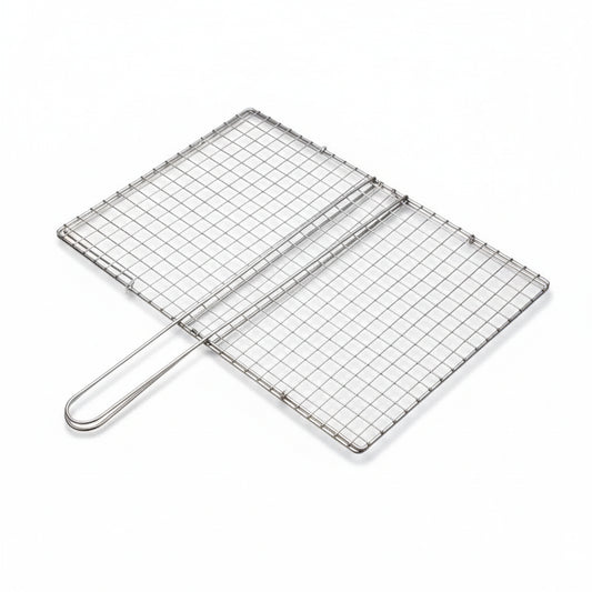 Stainless Steel Non-Stick BBQ Grilling Basket – Fish, Vegetable & Steak Barbecue Rack Mesh