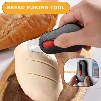 Kitchen bread cutter, engraving knife, stainless steel kitchen baking accessories, printed bread slices, baking pastry tools