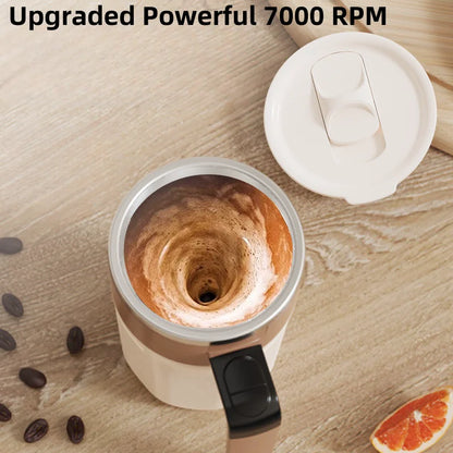 400ML Mixing Cup LED Temperature Display Coffee Cup 316 Stainless Steel Magnetic rotating stirring Milk Coffee Self Stirring Mug