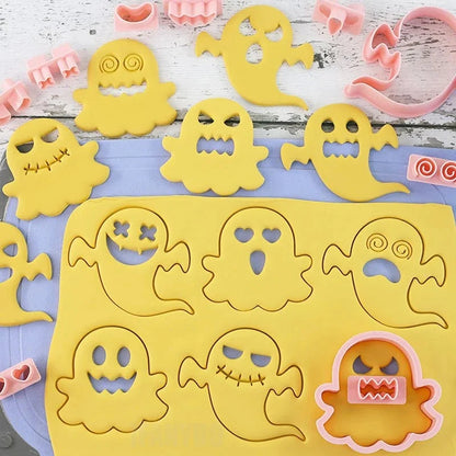 10-Piece Ghost Face Cookie Cutter Set