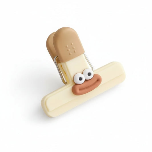 Creative Face Design Food Bag Sealing Clips – Fun Kitchen Snack Clips (3 Pcs)