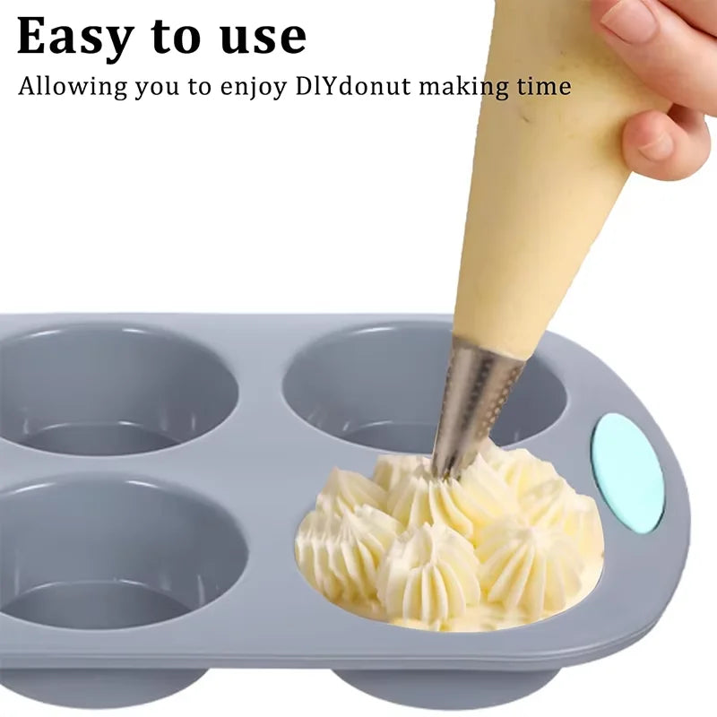 Silicone Fluted Cake Pans Non-Stick Kitchen Oven Baking Pans Easy Release Oven Cake Molds with Muffin Pan Donut Pan Loaf Pan