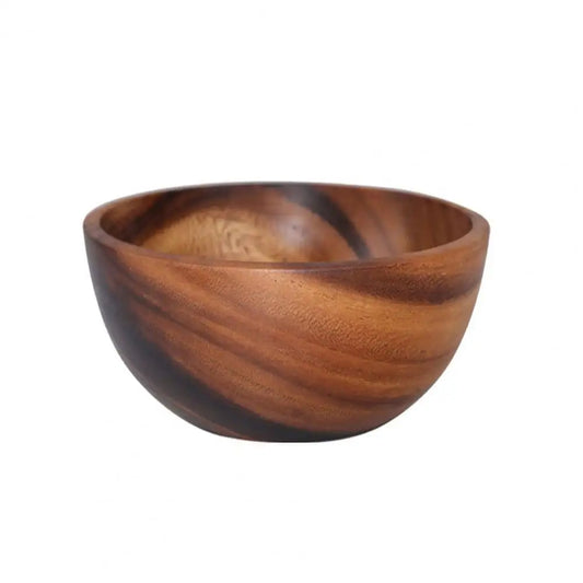 Eco-Friendly Polished Wooden Salad & Soup Bowl – Japanese Style Kitchen Bowl