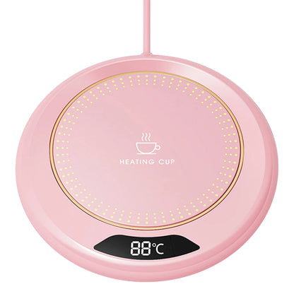 USB Cup Warmer Coffee Mug Heating Coaster 3 Temperature Setting Plate Milk Tea Water Heating Pad Cup Heater Thermostatic Hot