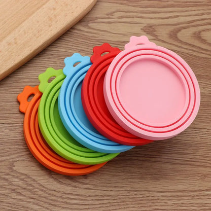 3 In 1 Silicone Canned Lid Reusable Food Tin Cover Keep Fresh Kitchen Organization Pet Supplies