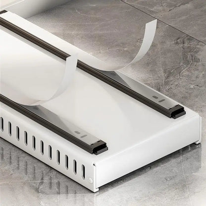 Pots and Pans Organizer Under Cabinet,Sliding Pot Lid Holder and Pan Rack Kitchen,Pull out Pot and Pan Organizer,Dishes Storage