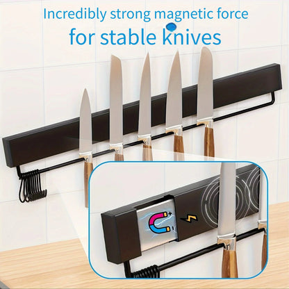 Stainless Steel Knife Stand Magnetic Knife Holder Wall Block Storage Rack for Knives Kitchen Accessories Organizer