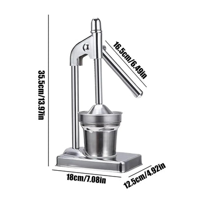 Stainless Steel Handheld Manual Citrus Juicer – Orange & Fruit Juice Squeezer Extractor