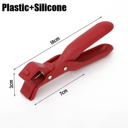 Stainless Steel Gripper Clips Hot Dish Plate Anti-Scald Clip Non-slip Bowls Clamp Holder for Frying Pans Air Fryer Steamers Oven