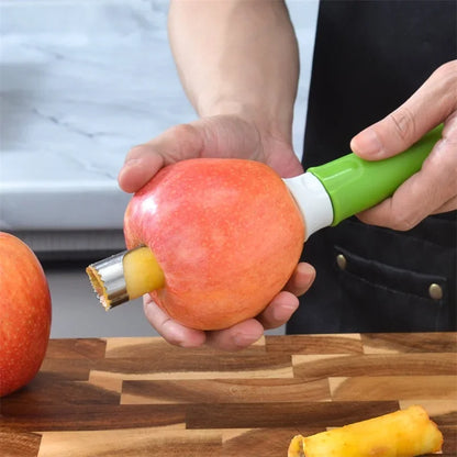 Stainless Steel Fruit Corer – Scalable Apple & Pear Coring Tool - Kitchenley