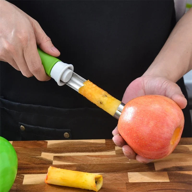 Stainless Steel Fruit Corer – Scalable Apple & Pear Coring Tool - Kitchenley