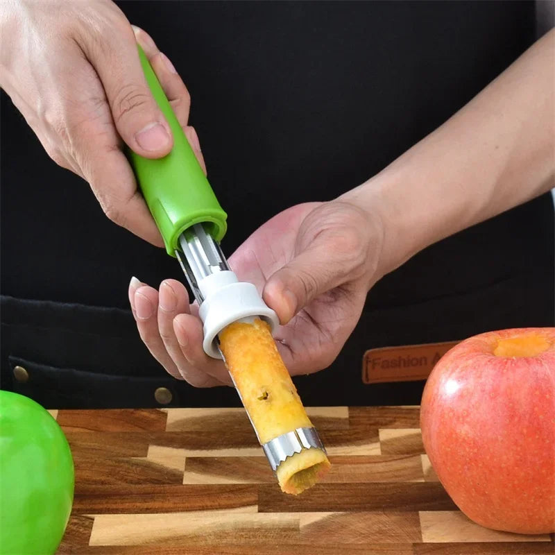 Stainless Steel Fruit Corer – Scalable Apple & Pear Coring Tool - Kitchenley
