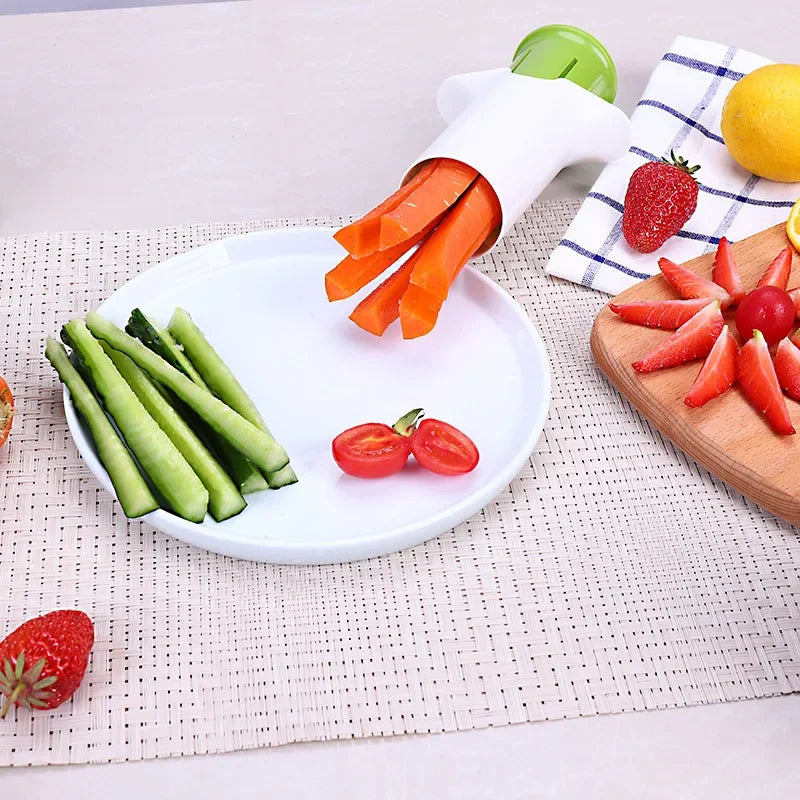 Stainless Steel Vegetable Strip Cutter – Julienne Tool for Carrots & Cucumbers - Kitchenley